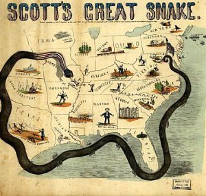 "Planul Anaconda" din perioada războiului civil din SUA (1861-1865)